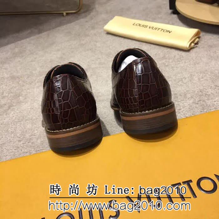 路易威登LV 頂級品質 2019春款專櫃同步發售 男士牛皮鞋 8FX2055
